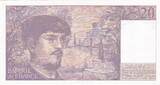 France  20 Francs - Debussy - 1985 - Serial Q.015 AU