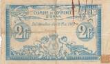 Algeria 1915 2 Francs - Chambre de commerce of Oran - 12-05-1915 - Serial E VF+