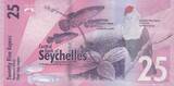 25 Rupees - Seychelles Magpie Robin - 2016 - Serial BD UNC