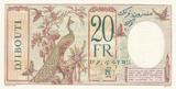 Djibouti  20 Francs Peacock ND (1932) - Specimen - P.7as - UNC