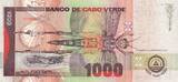 Cape Verde  1000 Escudos - Warbler - Serial HU - 2002 UNC