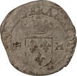France  HENRY III - DOUZAIN WITH TWO H, 3rd TYPE - 1576 O RIOM TB+/TTB