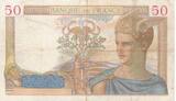 France 1934 50 Francs - Ceres - 27-12-1934 - Serial K.133 - P.81 VF