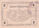 France 1916 2 Francs - Fourmies - Regional Coupon - 08-05-1916 - Serial 2 XF