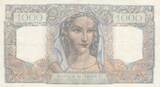 France 1945 1000 Francs Minerva and Hercules - 22-11-1945 - Serial G.135 VF+