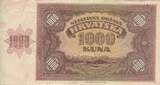 Croatia 1941 1000 Kuna - Young girl - Mountains - 26-05-1941 - Serial U VF