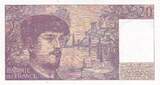 France  20 Francs - Debussy - 1980 - Serial G.006 XF
