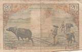 Vietnam South  20 Dong - Hai Muoi Dong - Farmer - Serial X.1 - 1956 FF
