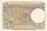 French West Africa 1942 5 francs - Man weaver - 15-06-1942 - Serial G.10742 XF+