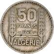 Algeria  50 Francs French Republic - Turin 1949 VF