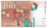 France  100 Francs - Cezanne - 1997 - Serial S036 AU