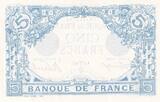 France 1915 5 Francs - Blue - 31-03-1915 - Serial Y.4993 XF