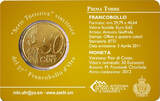 San Marino  Prima Torre - 50 centimes 2012 Coincard + Stamp BU