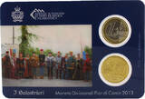 San Marino  Miniset 2 coins 2013 - I Balestrieri - FDC in blister pack