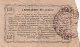 France 25 centimes 1917 25 Cents - Hirson - Regional Coupon - 14-06-1917 - Serial 3 VF