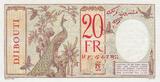 Djibouti  20 Francs Peacock, red circle - Specimen - ND (1938) - UNC - P.7Bs