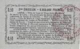 France 50 centimes 1916 50 Cents - Laon - Regional Coupon - 16-06-1916 - Serial 39 XF