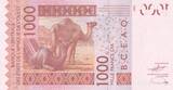 West AFrican States  1000 Francs - Mask - Camels - 2023 - Letter D Mali UNC