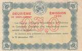 France 50 centimes 50 Cents - Avignon Chamber of Commerce - 1920- Second Serial VF