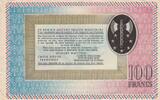 France 1941-1942 100 Francs Necessity note of WWII - Petain - 1941 / 1942 - AU VF+
