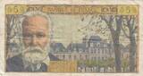 France 5 francs 1959 5 NF Victor Hugo - 05-03-1959 - Serial S.3 FF+