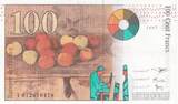France  100 Francs - Cezanne - 1997 - Serial Y012 XF+