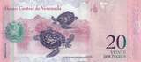 Venezuela 2013 20 Bolivares, Luisa Caceres de Artsmendi - Tortles - 29-10-2013 - Letter W UNC