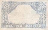 France 1916 5 Francs - Blue - 03-11-1916 - Serial Z.14724 VF