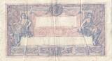France 1917 1000 Francs - Rose and Blue - 22-06-1917 - Serial X.1068 FF+