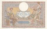 France 1928 100 Francs LOM - large cartridges - 05-06-1928 - Serial Y.21669 VF