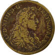France 1 token Après 1668 Louis XIV - Brass Token, Conquest of Franche-Comté - After 1668 FF