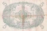 Martinique  5 Francs - Cabasson - Violet - 1901 (1934) - Serial J.254 - P.6 VF