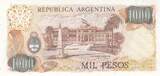 Argentina  1000 Pesos - Gen. San Martin - ND (1980) - Serial G UNC