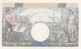 France 1944 1000 Francs - Commerce and Industry - 20-07-1944 - Serial U.4656 UNC