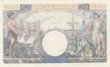 France 1944 1000 Francs - Commerce and Industry - 06-07-1944 Serial F.3620 UNC