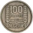 Algeria  100 Francs French Republic - Turin 1950 VF