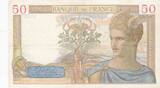France 1937 50 Francs - Ceres - 30-06-1937 - Serial W.6423 VF