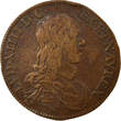 France 1 token Bailiffs of the Grand Council, Louis XIV - Copper Token - 1651 FF+