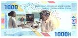 Central African States  1000 Francs - Building - Medical research - Hybrid - 2020 (2022) - Lettrer D7 UNC