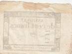 France  100 Francs - 18 Nivose An III - (07.01.1795) - Sign. Haze - Serial 4799 VF