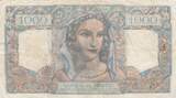 France 1946 1000 Francs Minerva and Hercules - 12-09-1946 - Serial A.316 FF