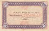 France 1918 2 Francs - Nancy - Chamber of Commerce - 11-11-1918 - Serial A VF