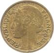 France  1 Franc Laureate head - 1935 VF