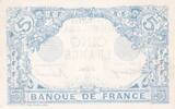 France 1916 5 Francs - Blue - 04-02-1916 - Serial T.10163 XF