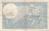 France 1939 10 Francs - Minerva - 02-02-1939 - Serial W.68750 VF