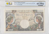 France 1944 1000 Francs - Commerce and Industry - 06-07-1944 Serial D.3620 UNC