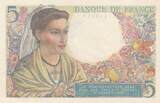 France 1945 5 Francs - Shepherd - 05-04-1945 - Serial E.128 XF+
