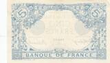 France 1916 5 Francs - Blue - 23-09-1916 - Serial W.14048 - P.70 XF