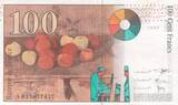 France  100 Francs - Cezanne - 1997 - Serial S035 XF+