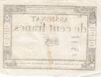 France  100 Francs - 18 Nivose An III - (07.01.1795) - Sign. Massé - Serial 1703 VF